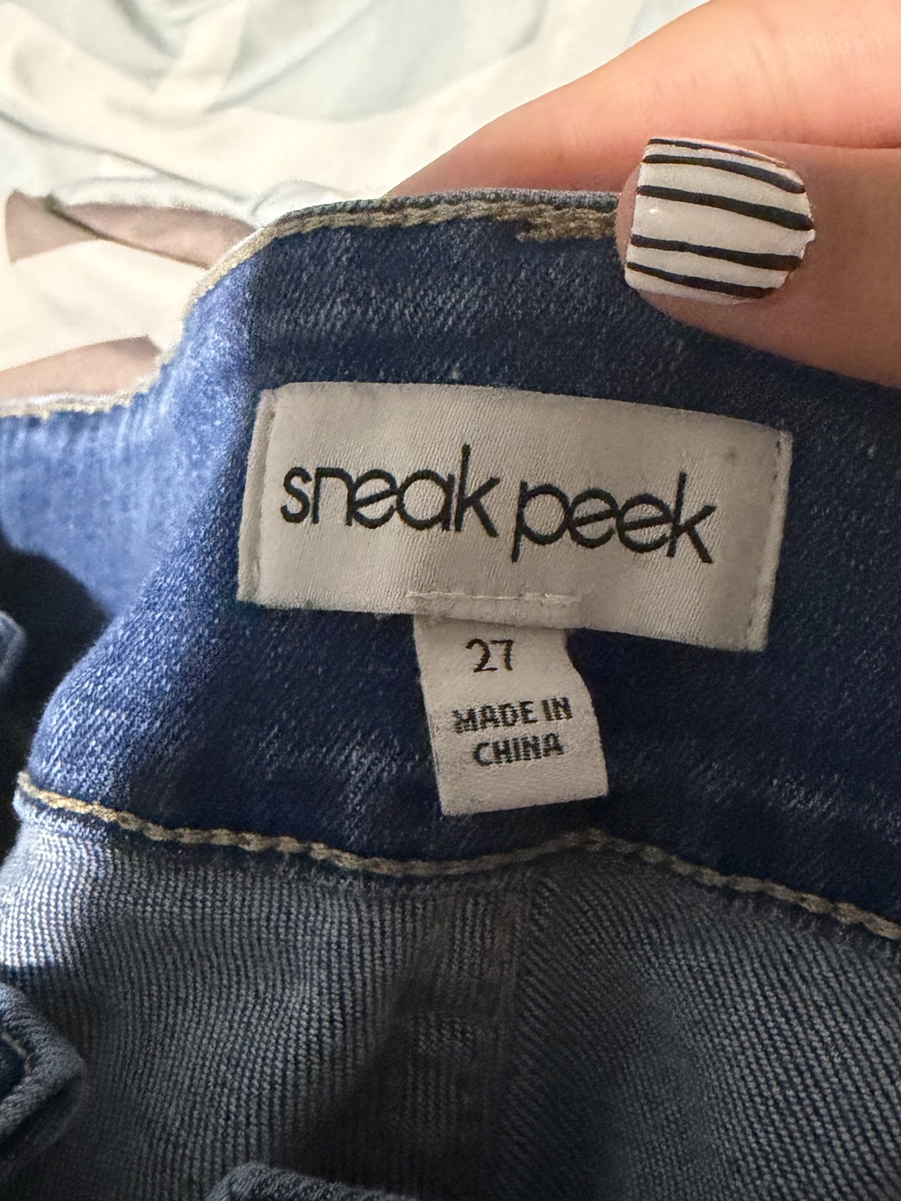 Sneak Peek Women's Blue Denim Jeans - Classic Wash